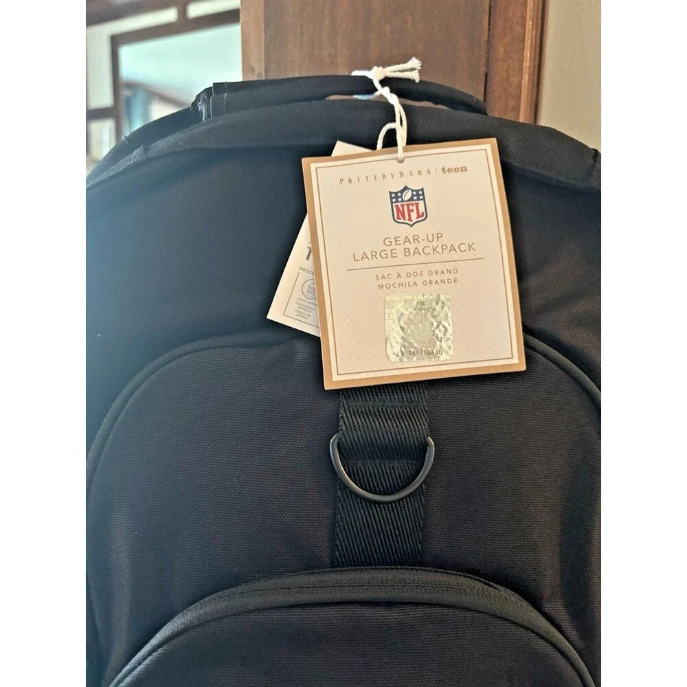 Pottery Barn School LARGE Backpack Football Baseball Travel Sport bag MLB NFL  .